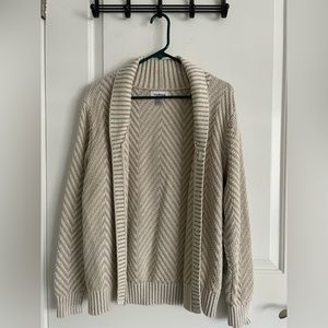 Goodfellows men’s tan shawl collared sweater, small